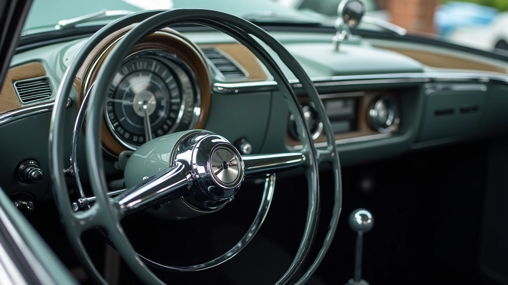 Klasikinio automobilio detalės ir kromenė